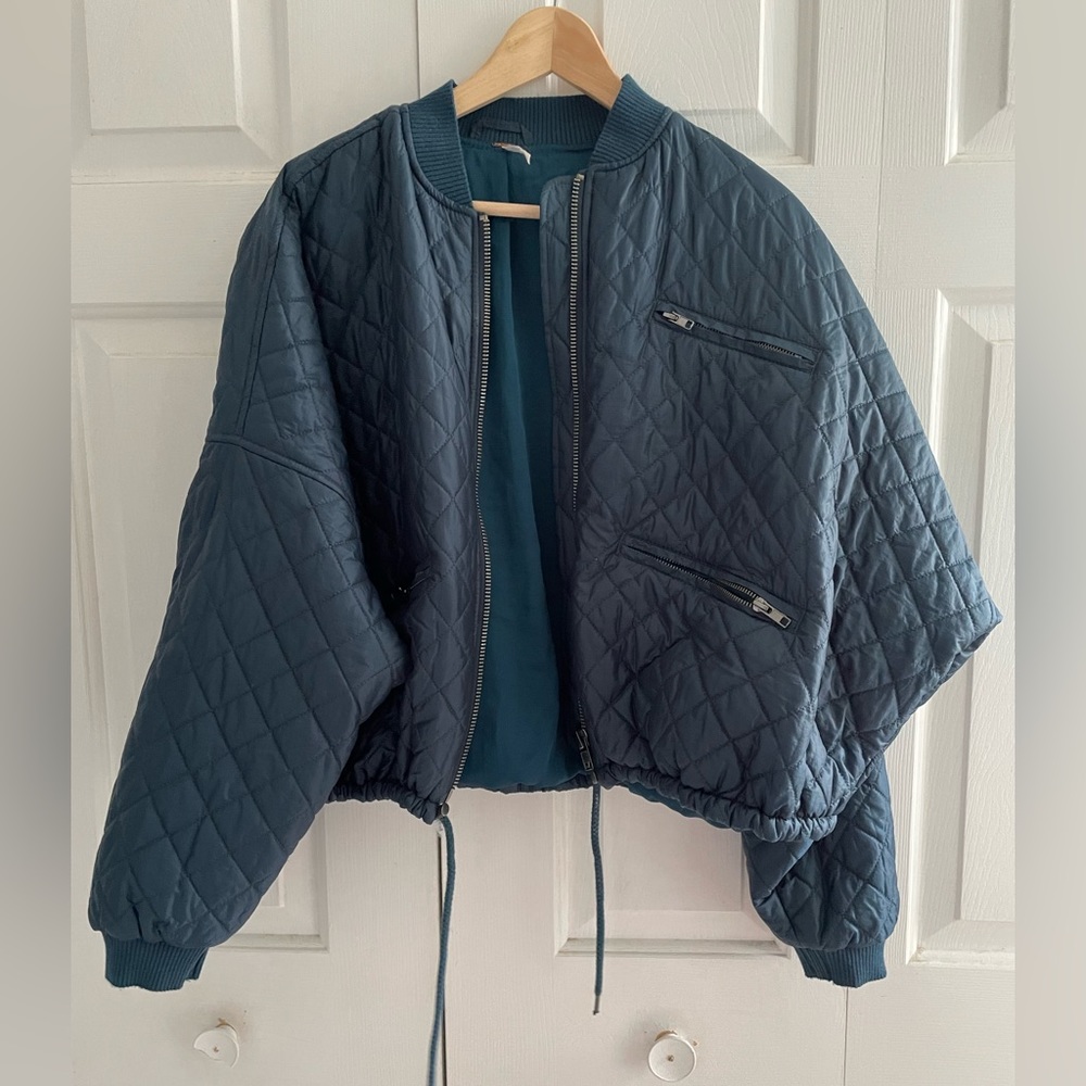 Free People oversized bomber jacket